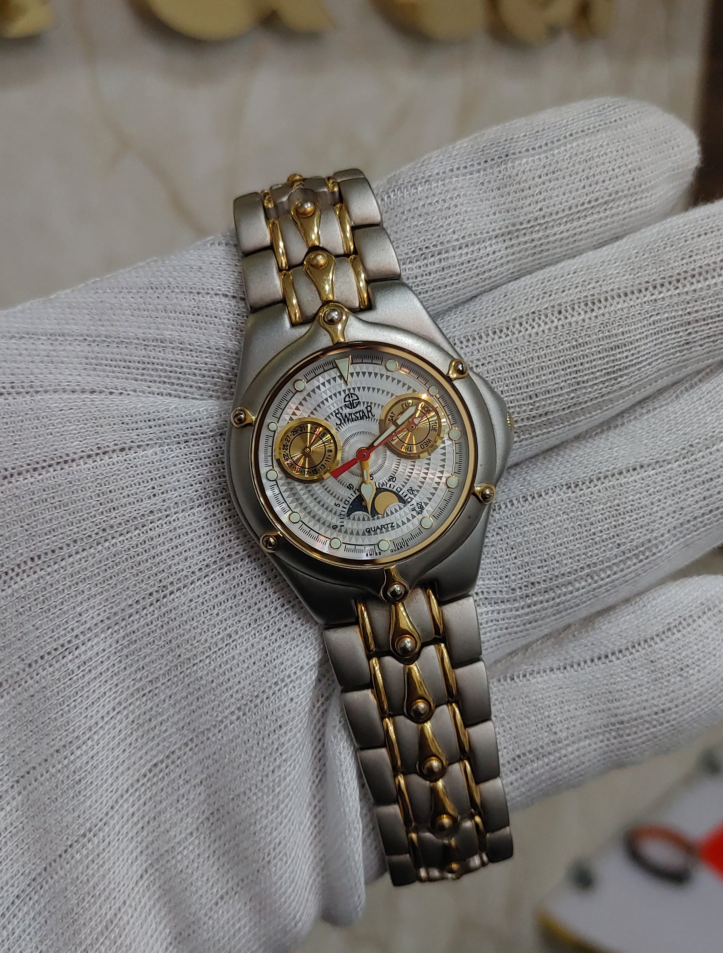 Swiss Star 18k Gold plated Watch