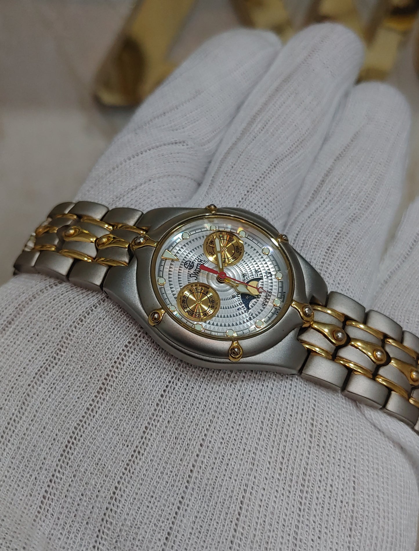 Swiss Star 18k Gold plated Watch