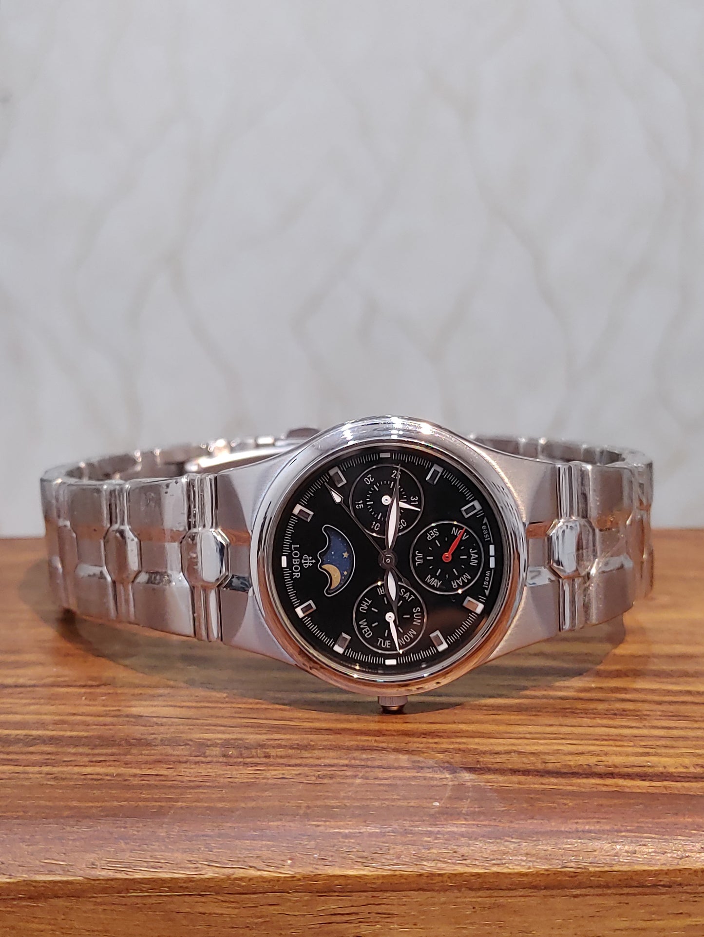 Lobor Watch 38mm Moonphase Chronograph