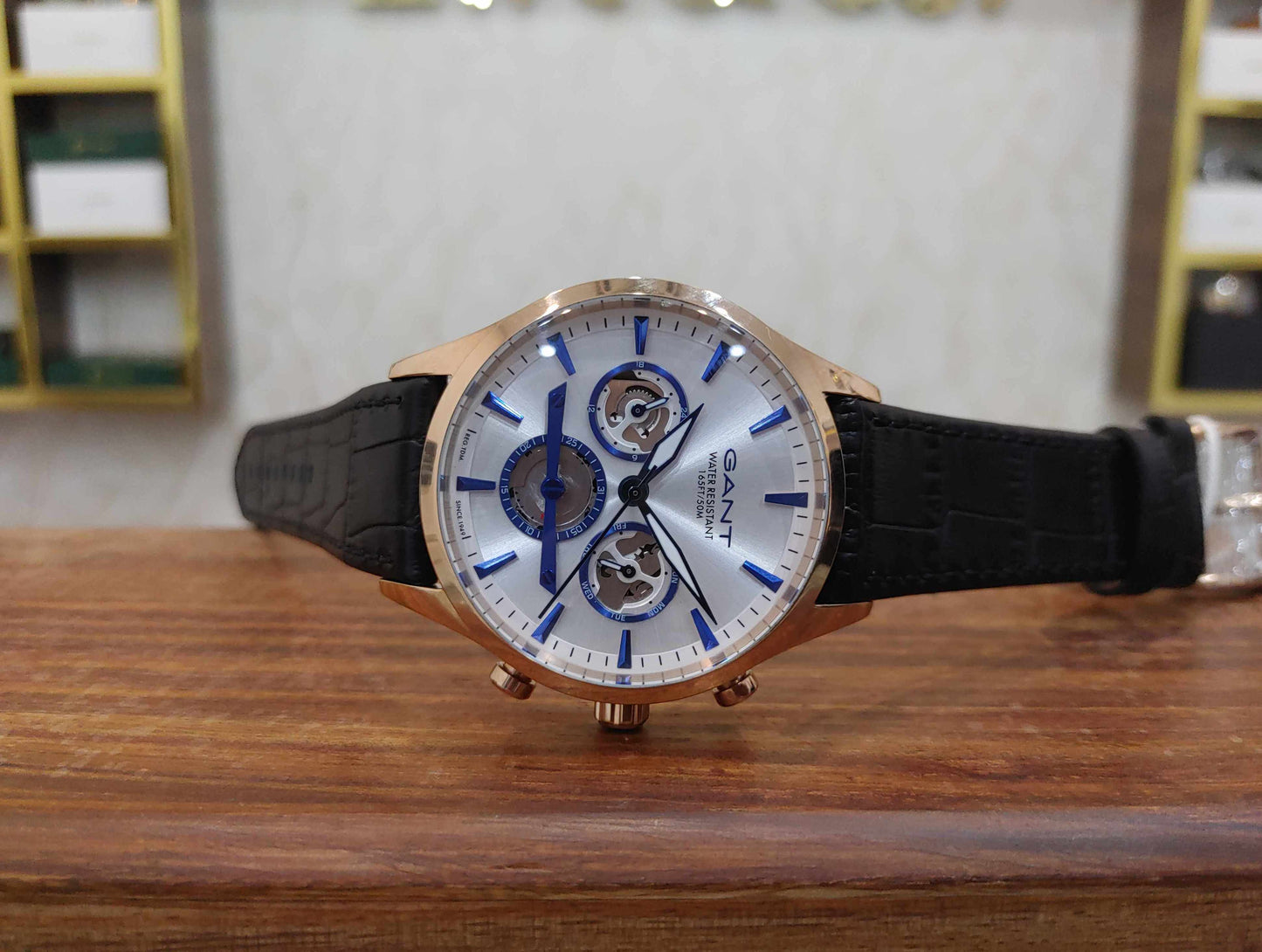 Gant Chornograph Watch For Men Leather Strap