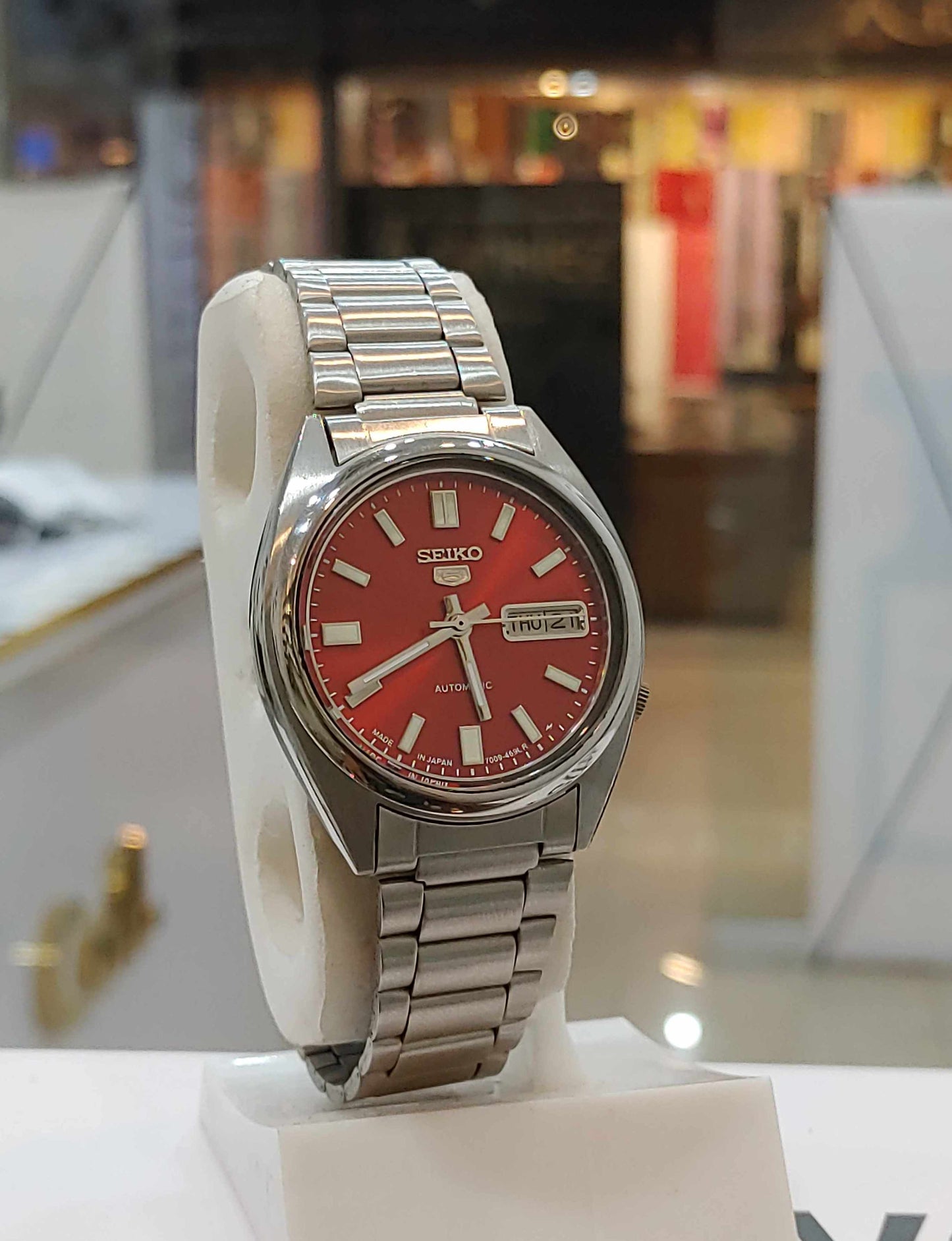 Seiko Limited Red Dial Moded Edition Automatic 38mm Dial Stainless Steel