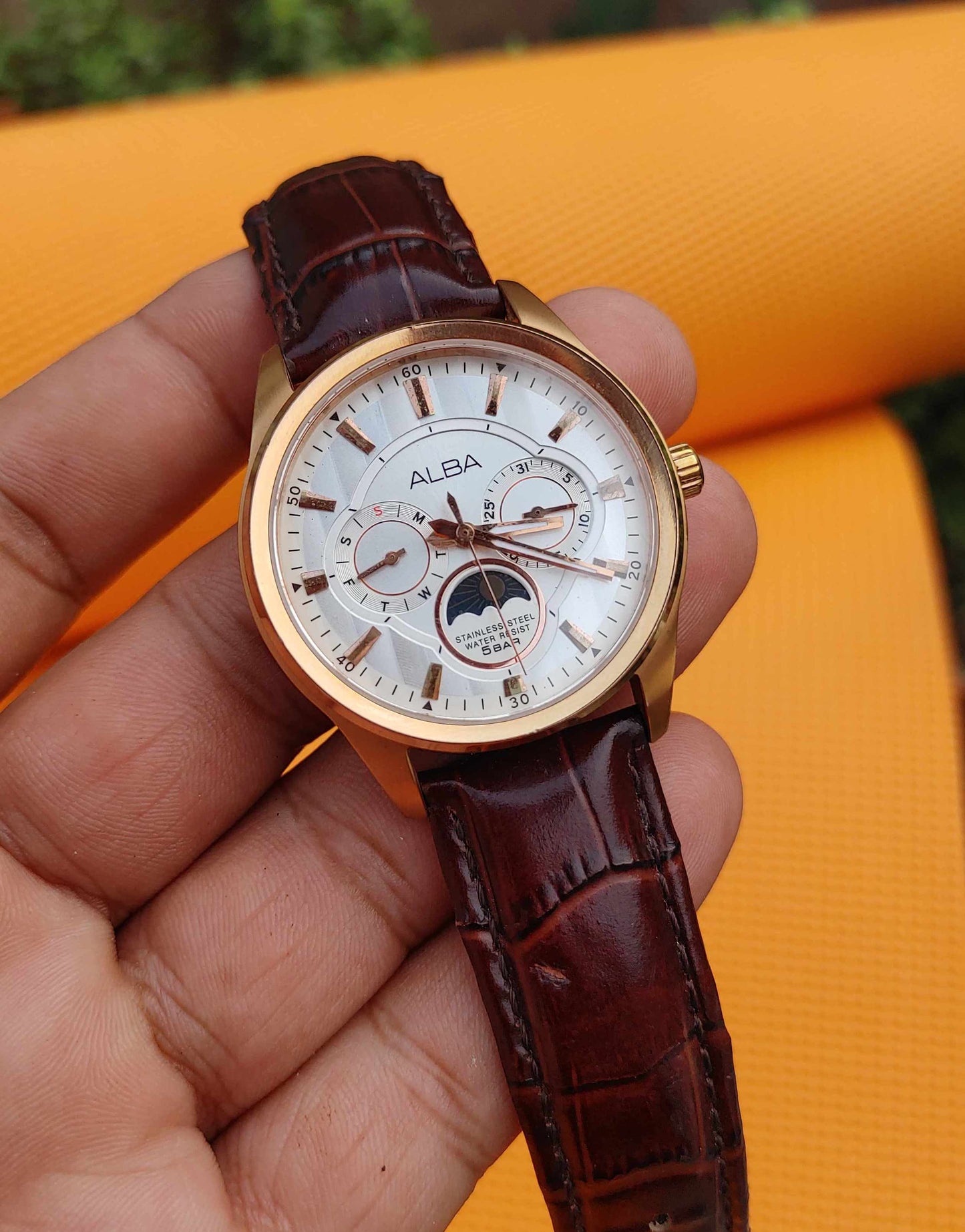 Alba Moonphase By Seiko Japan Quartz