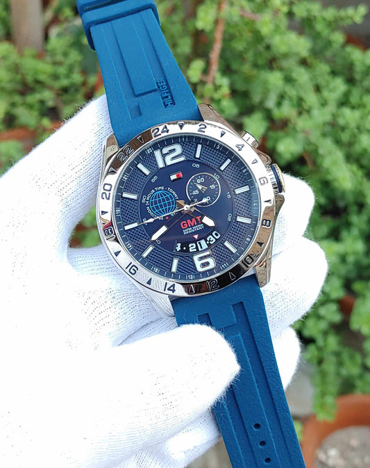 Tommy Hilfiger GMT swiss Movement Watch For Men