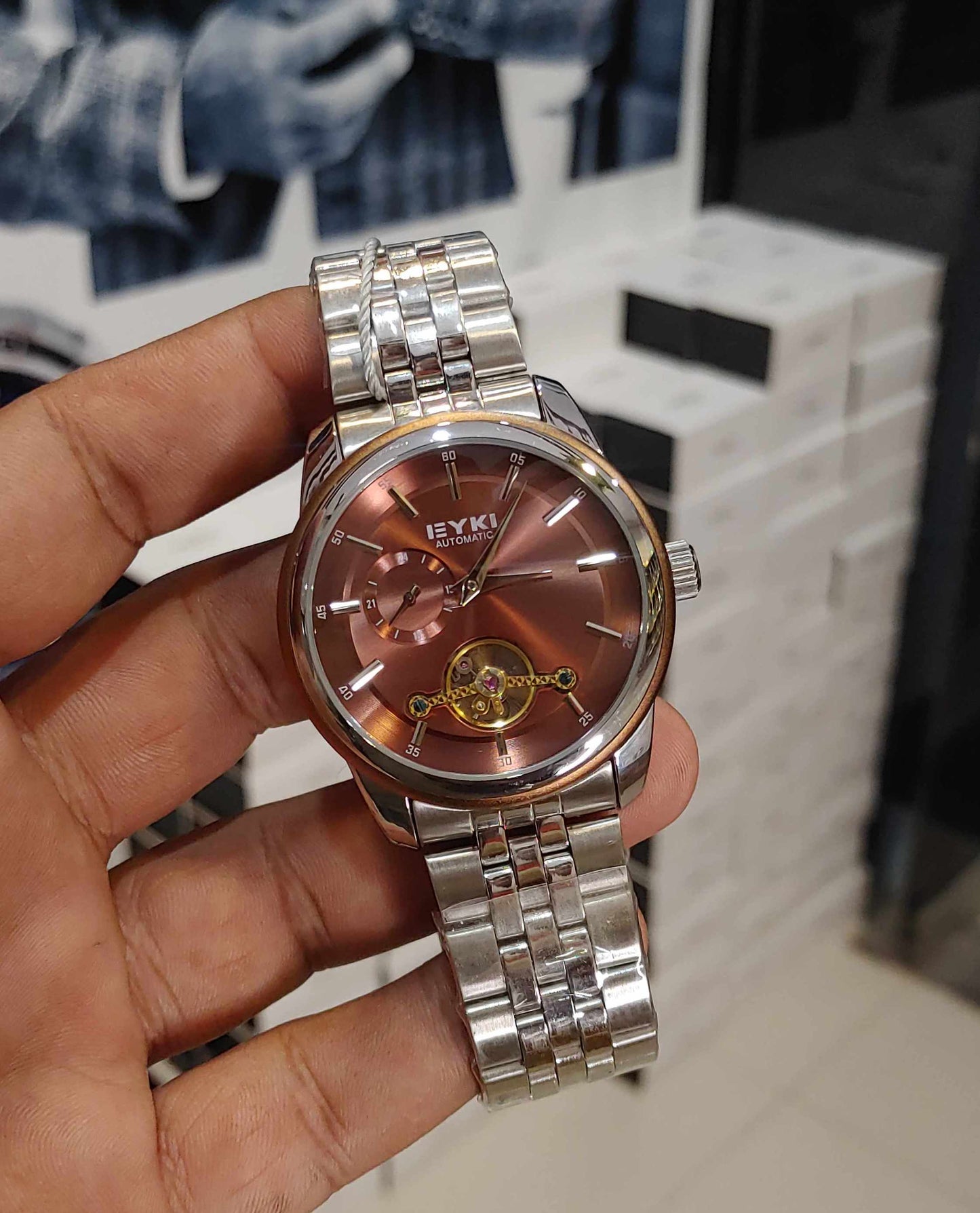 Eyki Automatic Stainless Steel Watch For Men