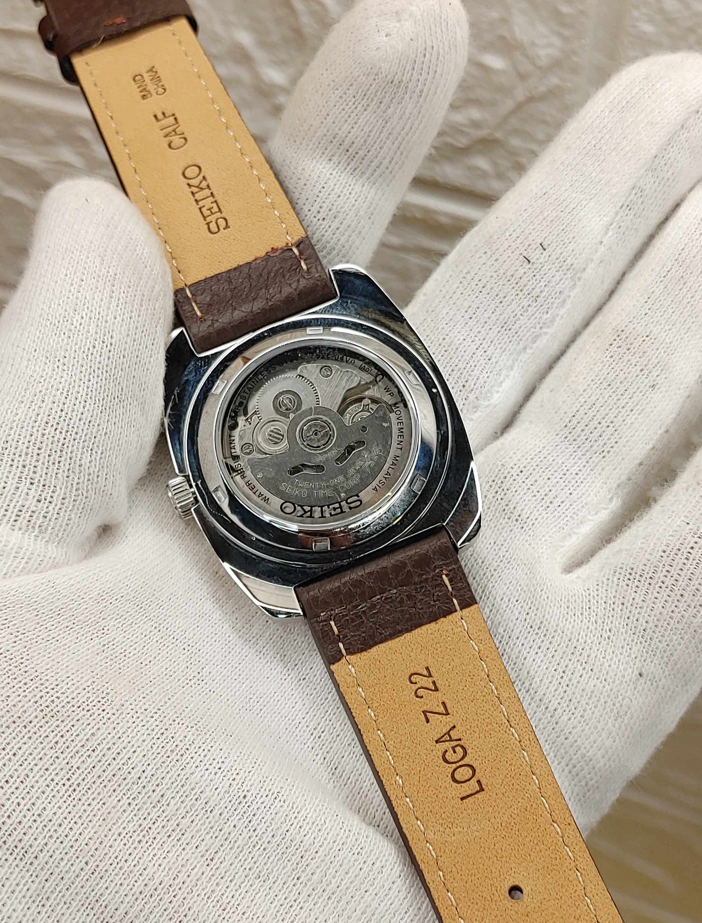 Seiko Recrafted Automatic Watch For men in leather straps