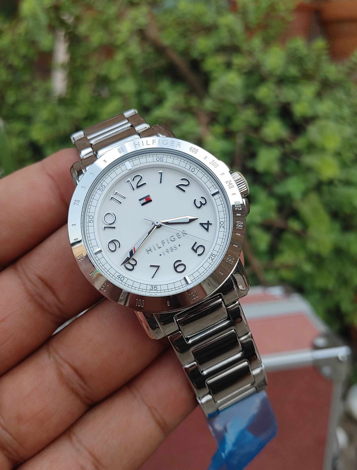 Tommy Hilfiger Wrist Watch For Women White Numerical Dial