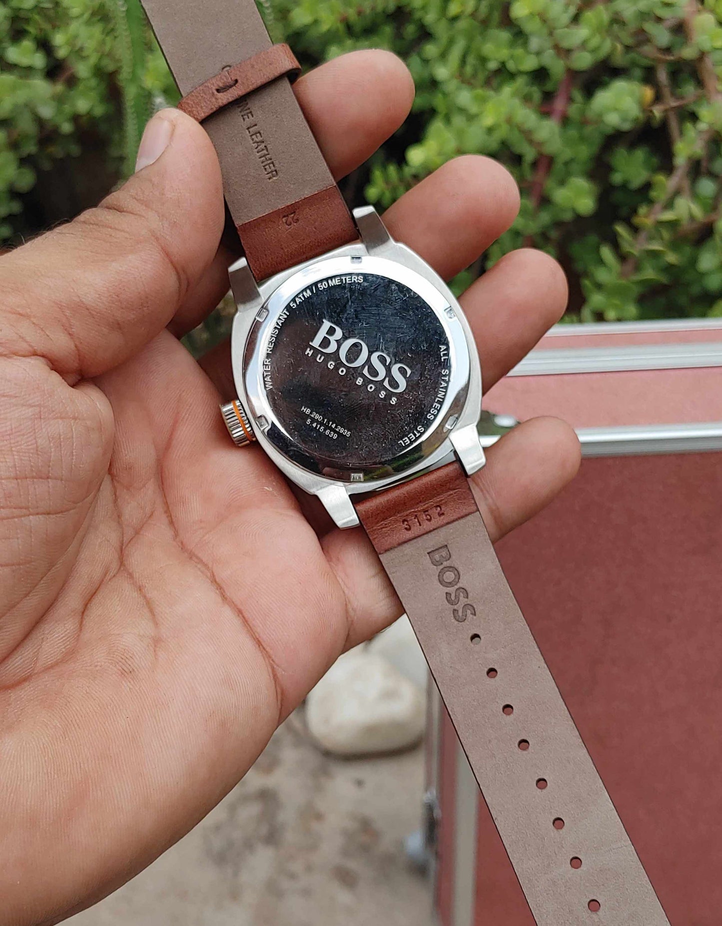 Hugo Boss Watch For men in Brown Leather Strap