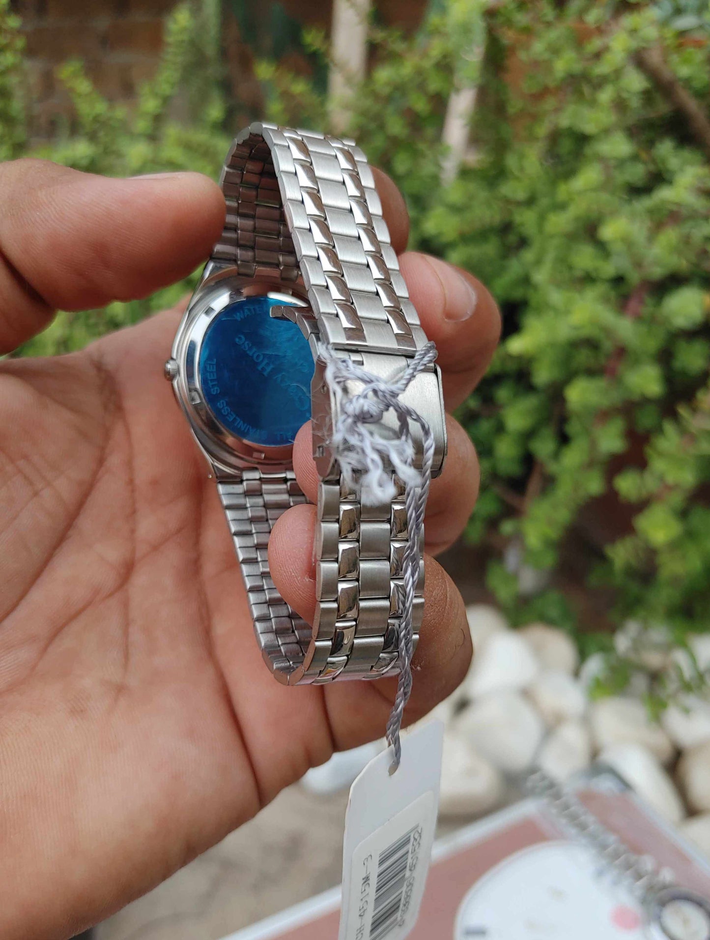 Crazy Horse Stainless Steel Wrist Watch For Men