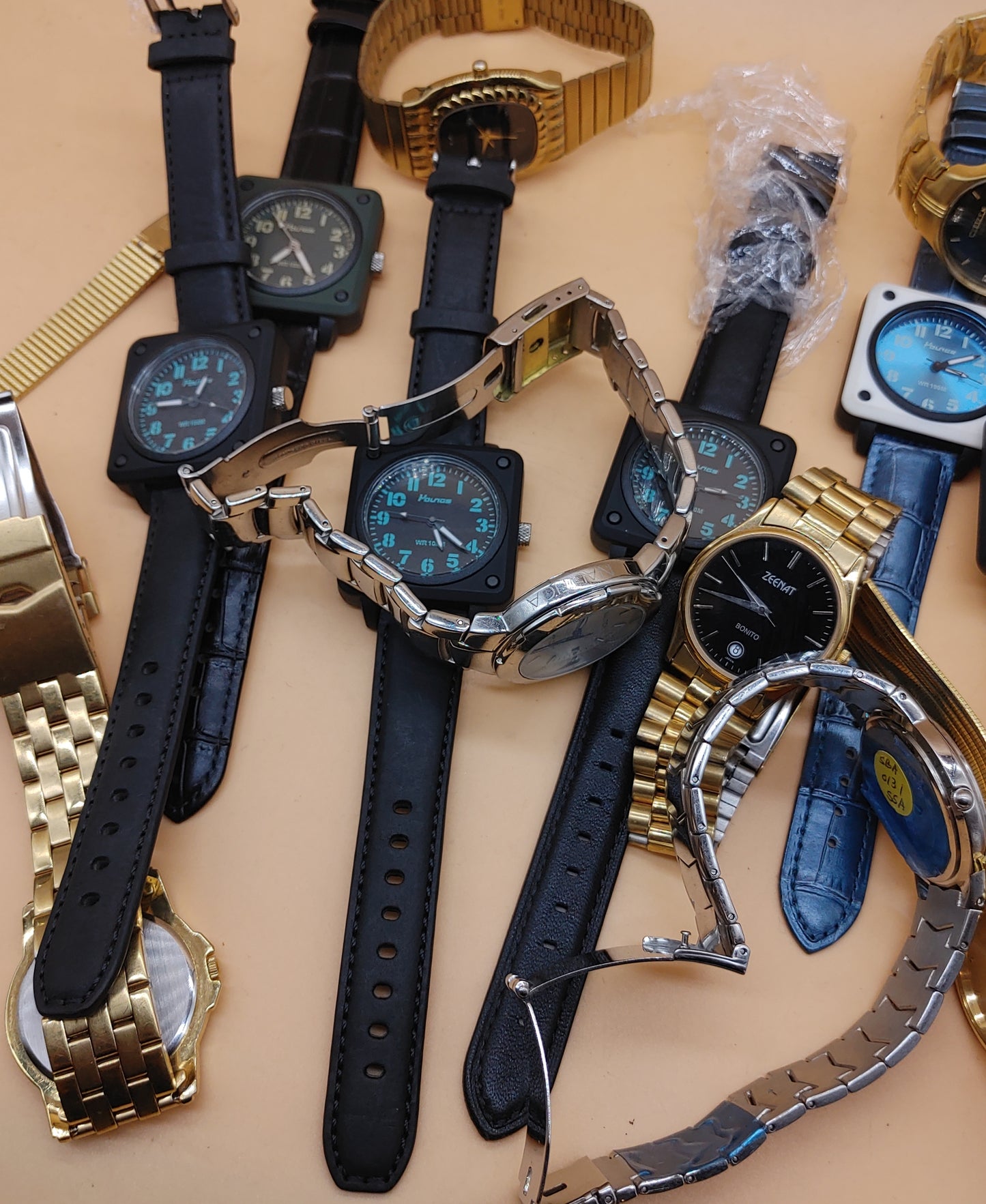 Mix Stock Lot Of Vintage Leather Strap Watches Youngs Watches Samsung Watches