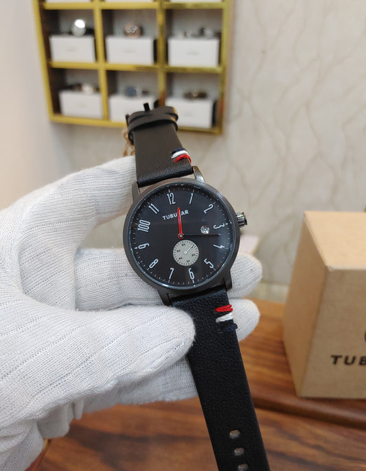 Tubular Wrist Watch Men Down Second